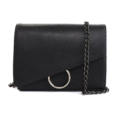 Bolsa Maria Milão Transversal Anel Preta