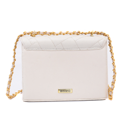 Bolsa Feminina Matelassê Corrente Ombro Off-White - comprar online