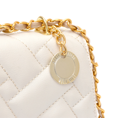 Bolsa Feminina Matelassê Corrente Ombro Off-White na internet
