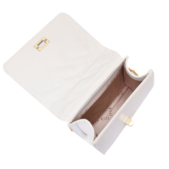 Bolsa Feminina Matelassê Corrente Ombro Off-White - Maria Milão