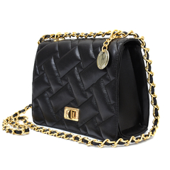 Imagem do Bolsa Feminina Matelassê Corrente Ombro Preta