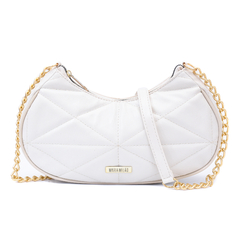 Bolsa Maria Milão Meia Lua Matelassê Off-White na internet
