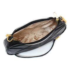 Bolsa Maria Milão Meia Lua Matelassê Preta - comprar online