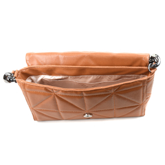 Imagem do Bolsa Maria Milão Matelassê Corrente Caramelo