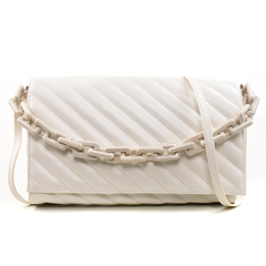 Bolsa Maria Milão Matelassê Corrente Off-White na internet