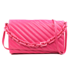 Bolsa Maria Milão Matelassê Corrente Pink na internet