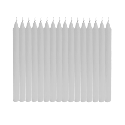 1 Kg Vela Palito Branca 18cm 100% Parafina