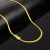 Corrente Grumet Flat 4mm 19gr Fecho Duplo Banhado A Ouro 18k