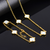 Kit Corrente e Pulseira Elo Português 2mm Trevo Safira Banhado A Ouro 18k - comprar online