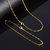 Kit Corrente e Pulseira Cadeado Alongado 1,5mm Fecho Lagosta Banhado A Ouro 18k - comprar online