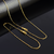Kit Corrente e Pulseira Veneziana 0,8mm Fecho Lagosta Banhado A Ouro 18k - comprar online