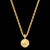 Kit Corrente Lacraia 4mm Fecho Duplo e Pingente Medalha N. Sra. Aparecida Cravejado P 2,5x2,5cm Banhado A Ouro 18k