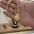 Kit Corrente Cadeado Alongado 4mm Fecho Duplo e Pingente Coração N. Sra. Aparecida Cravejado P 3x2cm Banhado A Ouro 18k - loja online