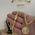 Kit Corrente Lacraia 4mm Fecho Duplo e Pingente Medalha N. Sra. Aparecida Cravejado P 2,5x2,5cm Banhado A Ouro 18k - loja online