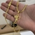 Kit Corrente Grumet Dupla 5mm Fecho Duplo e Pingente Crucifixo Com Jesus Vazado 3,5x2cm Banhado A Ouro 18k - loja online