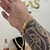 Kit Corrente e Pulseira 3 por 1 Fígaro 4mm Fecho Duplo Banhado A Ouro 18k na internet