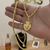 Kit Corrente Palmeira 3mm Fecho Bomba e Pingente Coração N. Sra. Aparecida Cravejado P 3x2cm Banhado A Ouro 18k - loja online