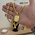 Kit Corrente Palmeira 5mm Fecho Bomba e Pingente Plaquinha De Letra 3x2,2cm Banhado A Ouro 18k - loja online
