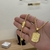 Imagem do Kit Corrente Cadeado 3,5mm Fecho Duplo e Pingente Plaquinha De Letra 3x2,2cm Banhado A Ouro 18k