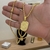 Kit Corrente Veneziana 3mm Fecho Bomba e Pingente Plaquinha De Letra 3x2,2cm Banhado A Ouro 18k - loja online