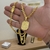 Kit Corrente Cadeado 5mm Fecho Duplo e Pingente Plaquinha De Letra 3x2,2cm Banhado A Ouro 18k - loja online