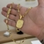 Kit Corrente Elo Alongado 5mm Fecho Duplo e Pingente Plaquinha De Letra 3x2,2cm Banhado A Ouro 18k - loja online
