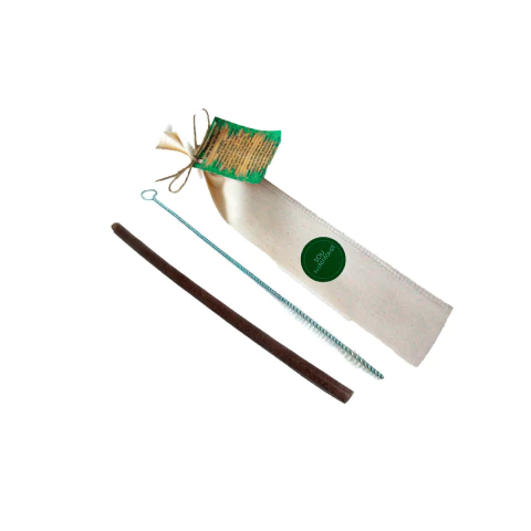 100 CANUDOS DE FIBRA DE COCO com ESCOVINHA-BRINDES PERSONALIZADOS