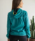 JAQUETA FEMININA VERDE - comprar online