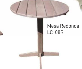 MESA REDONDA COM PÉ CENTRAL