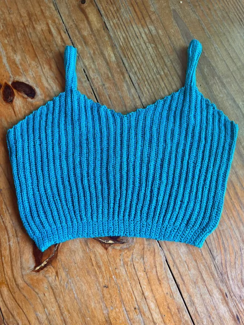 CROPPED "CONCHA" - CROCHÊ