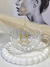 Conjunto Pendurado Van Cleef Transparente - Banho Ouro 18k