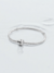 Pulseira Pandora Fecho Quadrado Liso - Banho De Prata 925