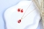 Conjunto Gota Vermelho - Banho de Ouro 18k - comprar online