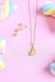 Conjunto Infantil Unicórnio - Banho de Ouro 18k - loja online