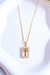 Colar Cruz Cravejado Azul - Banho de Ouro 18k
