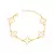 Pulseira Van Cleef Branca - Banho de Ouro 18k