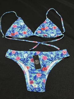 BIKINI MULTICOLOR CON VEDETINA - Lenceria Maria Vallejo