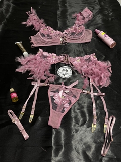 CONJUNTO ERÓTICO CON PLUMAS - tienda online