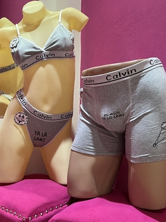 Conjunto CK en Pareja - Lenceria Maria Vallejo