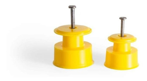 100 Un Isolador Roldana Amarelo 30x30 Zebu