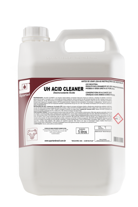 Desincrustante ácido concentrado UH Acid Cleaner Spartan 5l