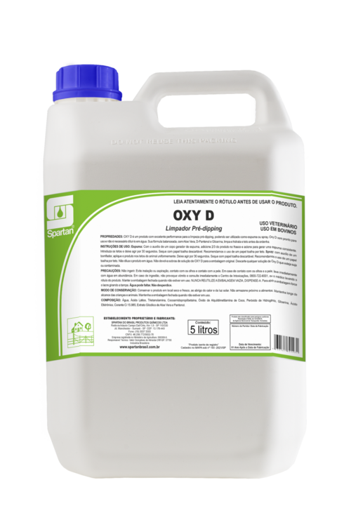 Pré Dipping Oxy D Espuma e Spray Spartan 5l