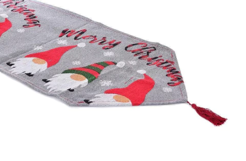 Caminho de Mesa Noel Gnomos HATTI 33x180cm Decoração