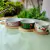 Pestiqueira Natalina Circular 3 BOWL 4PC 35 cm em Bambu e Cerâmica na internet
