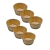 KIT 6 Cestos Palha Natural Tiras RD 21,5x12cm