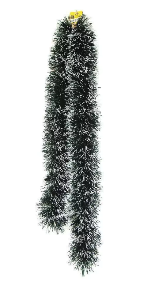 Festão Verde Nevado PT 1pc 11cm x 2m Enfeite de Natal