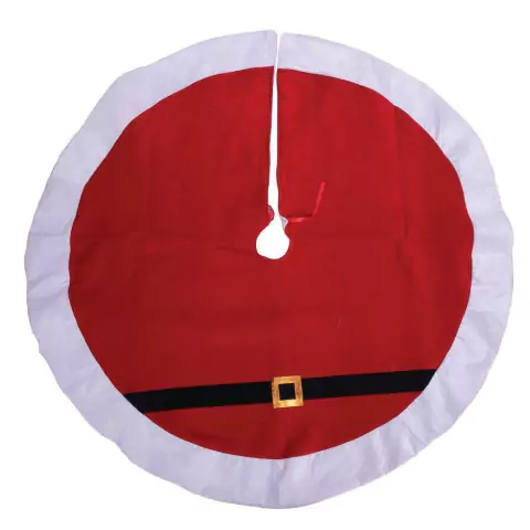 Saia para Árvore em Veludo Cinto Noel 110cm Decoração de Natal