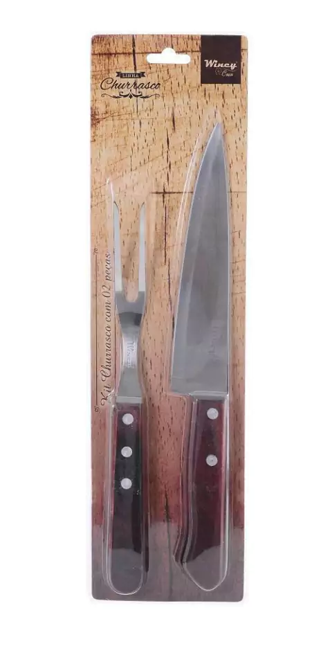 Kit Churrasco de Inox Elite com 2 Peças