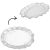 Prato Linx Oval Vidro 25,4x16,6cm Elegância para Sua Mesa na internet