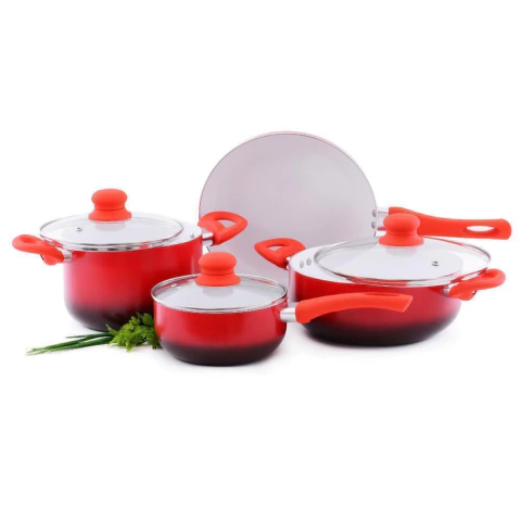 Jogo de Panelas de Cerâmica e Alumínio de 2.4MM com 4 Peças